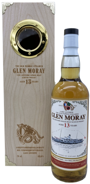 Glen Moray 13 Jahre Lake Lucerne - The Old Paddle Streamer 52,6% 0,7l