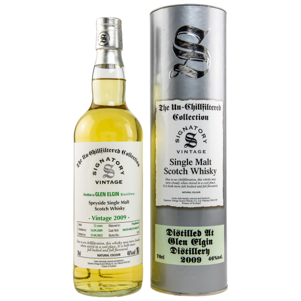 Glen Elgin 12 Jahre 2009 2022 Hogshead #806369/806378/806379 Signatory 46% 0,7l