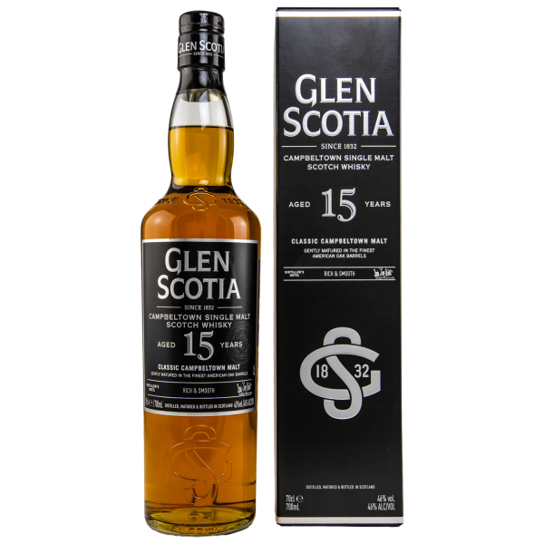 Glen Scotia 15 Jahre American Oak Barrels 46% 0,7l (Neue Ausstattung)