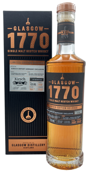 Glasgow 1770 7 Jahre 2015 2022 Ruby Port Cask #15/102 for Kirsch 62,5% 0,5l