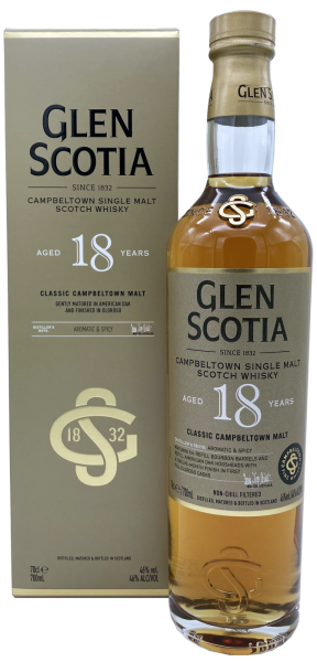 Glen Scotia 18 Jahre 46% Vol. 0,7l (Neue Ausstattung)