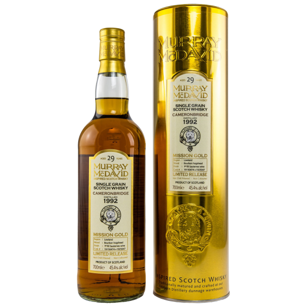 Cameronbridge 29 Jahre 1992 1st Fill Sauternes Wine Finish Murray McDavid 45,4% 0,7l