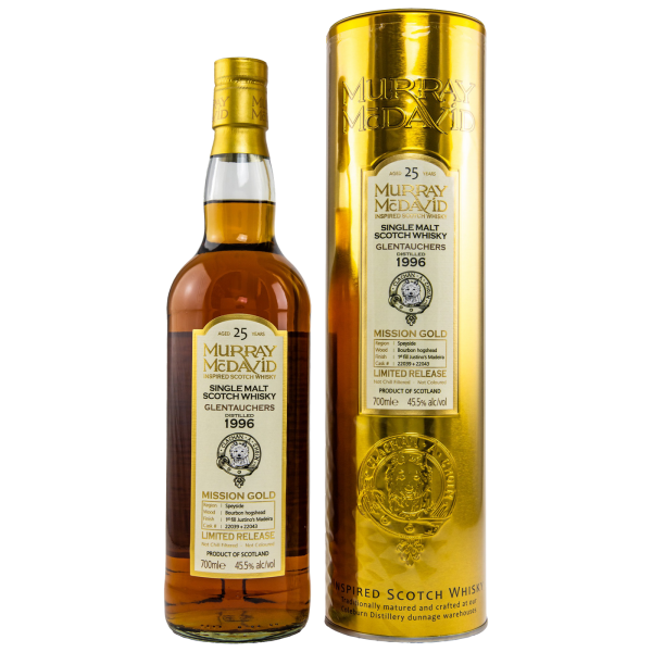 Glentauchers 25 Jahre 1996 1st Fill Justinos Madeira Finish Murray McDavid 45,5% 0,7l
