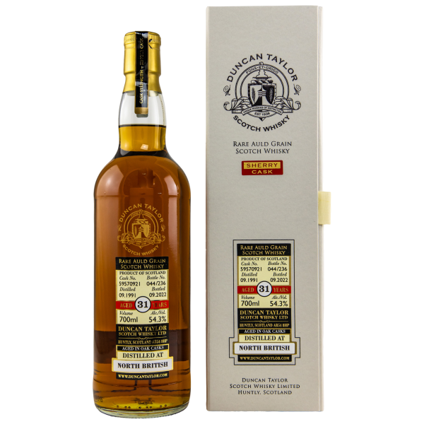North British 31 Jahre 1991 2022 Rare Auld Grain #59570921 Duncan Taylor 54,3% 0,7l