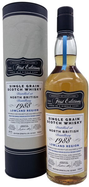 North British 33 Jahre 1988 2022 The First Editions Refill Hogshead HL19603 Edition Spirits 48,9% 0,7l