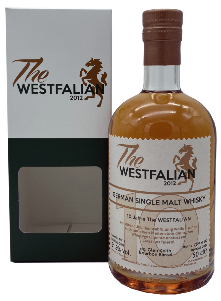 The Westfalian 2012 2022 ex Glen Keith Bourbon Barrel #TW15 German Single Malt Whisky 51,9% 0,5l