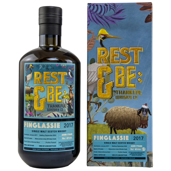 Finglassie 5 Jahre 2017 2022 Small Batch #1 Rest & Be Thankful 46% 0,7l