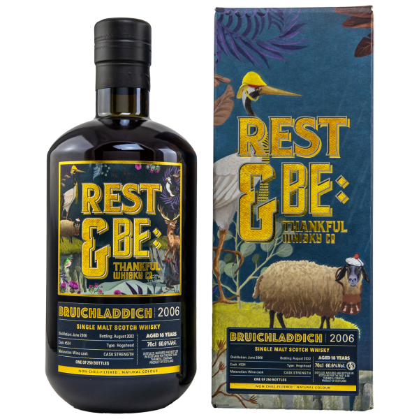 Bruichladdich 16 Jahre 2006 2022 Single Cask #534 Rest & Be Thankful 60,6% 0,7l