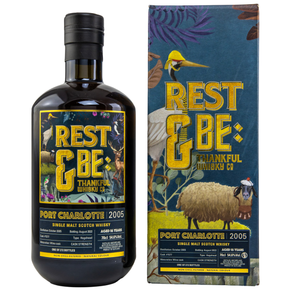 Port Charlotte 16 Jahre 2005 2022 Single Cask #1577 Rest & Be Thankful 54,6% 0,7l