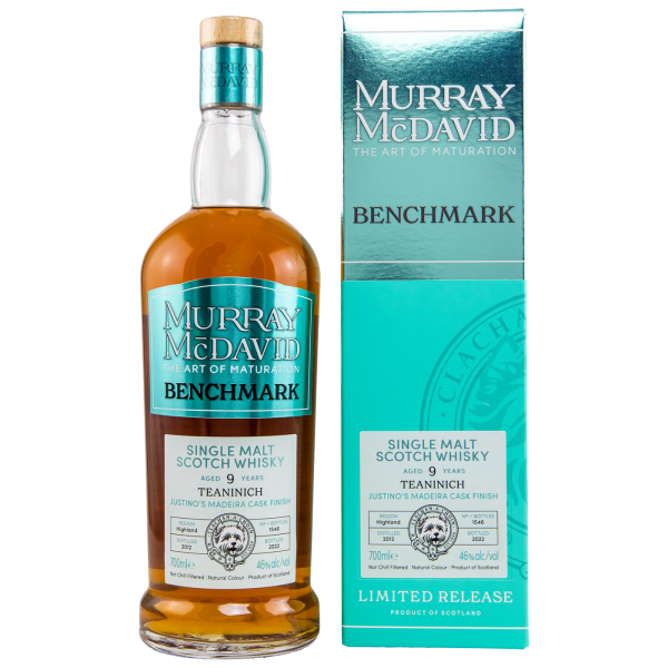 Teaninich 9 Jahre 2012 2022 Justinos Madeira Cask Murray McDavid 46% 0,7l