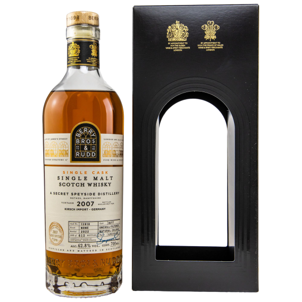 A Secret Speyside 2007 2022 Butt #13910 Berry Bros & Rudd 62,8% 0,7l
