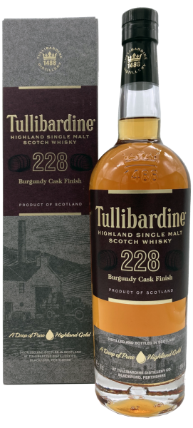 Tullibardine 228 Burgundy Finish 43% 0,7l (neue Ausstattung)