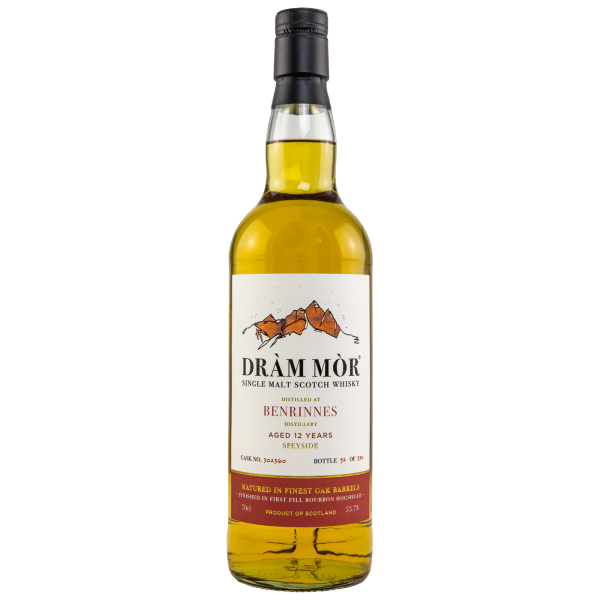 Benrinnes 12 Jahre 2010 2022 First Fill Bourbon Hogshead #302360 Dram Mor 53,7% 0,7l