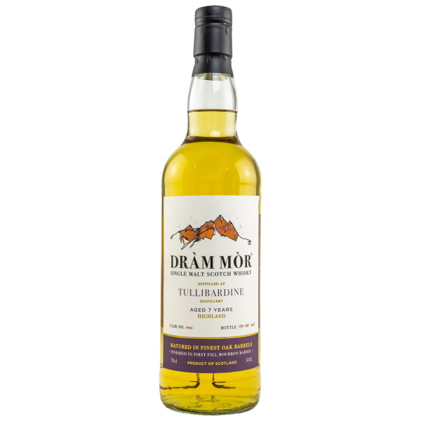 Tullibardine 7 Jahre 2015 2022 First Fill Bourbon Barrel #140 Dram Mor 56% 0,7l