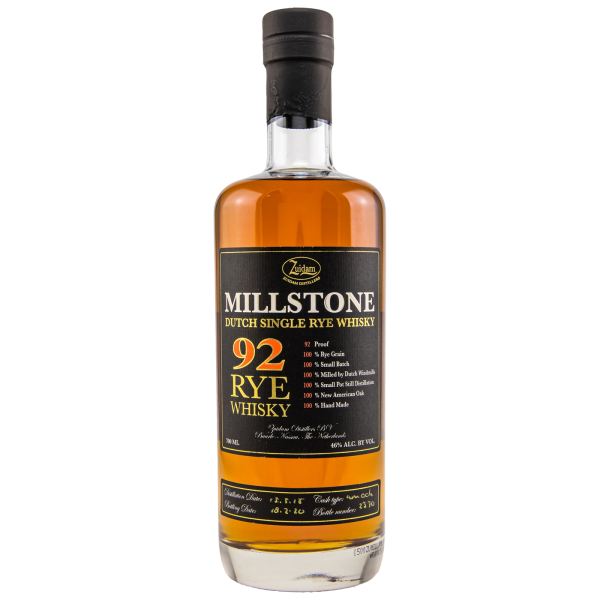 Millstone 3 Jahre 2018 2020 Single 92 Rye Whisky 46% 0,7l