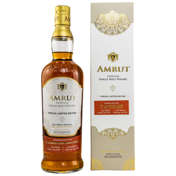 Amrut 7 Jahre 2015 2022 Oloroso Cask #3822 European Exclusive 60% 0,7l
