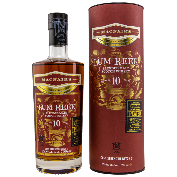 MacNairs Lum Reek 10 Jahre Cask Strength Batch 2 55,8% 0,7l
