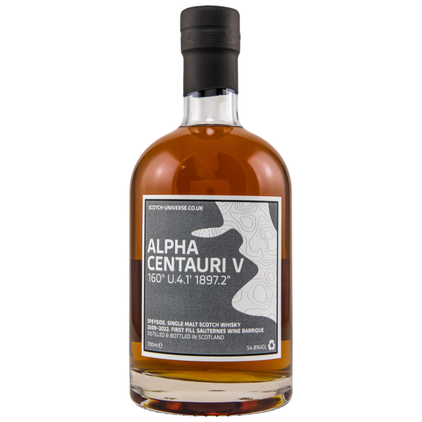 Alpha Centauri V 13 Jahre 2009 2022 First Fill Sauternes Wine Barrique Scotch Universe 54,8% 0,7l