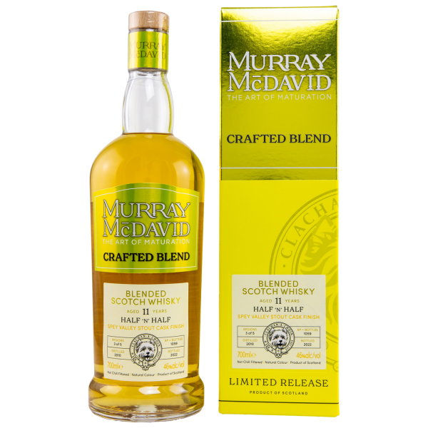 Half n Half 11 Jahre 2010 2022 Spey Valley Stout Cask Murray McDavid 46% 0,7l