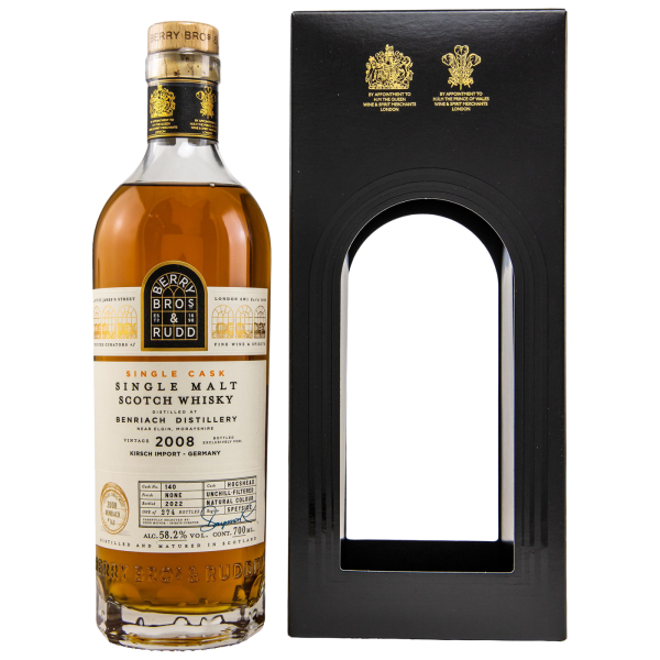 BenRiach 2008 2022 Hogshead #140 Kirsch Berry Bros & Rudd 58,2% 0,7l