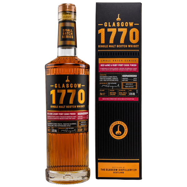 Glasgow 1770 2018 2022 Red Wine & Ruby Port Finish Batch #1 57,5% 0,7l