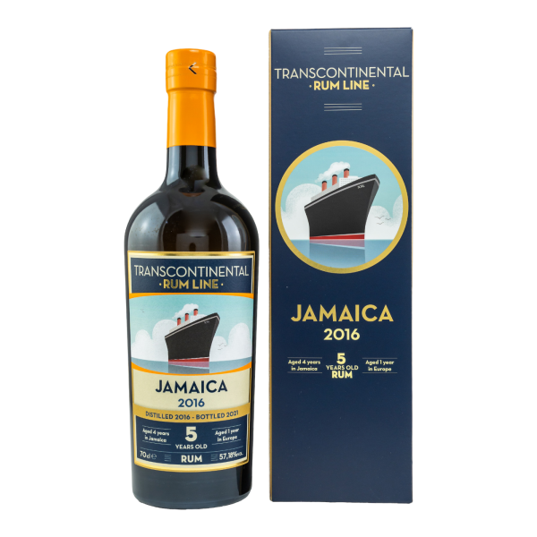 Jamaica 5 Jahre 2016 2021 Transcontinental Rum Line 57,18% 0,7l
