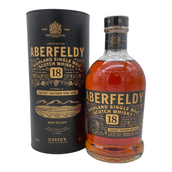 Aberfeldy 18 Jahre Cabernet Sauvignon Wine Finish Batch 2923/B 43% 0,7l