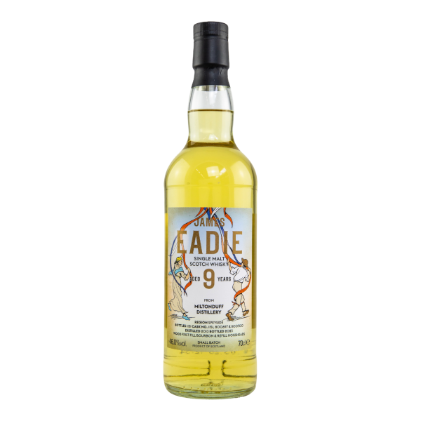 Miltonduff 9 Jahre 2013 2023 First Fill Bourbon Small Batch James Eadie 46% 0,7l