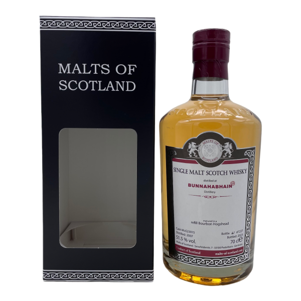 Bunnahabhain 2007 2023 Refill Bourbon Barrel, Peated #23015 MoS 51,5% 0,7l