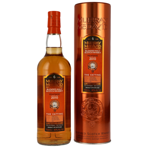 Peatside 6 Jahre 2010 Bourbon Barrel Port/PX Finish Murray McDavid 46% 0,7l