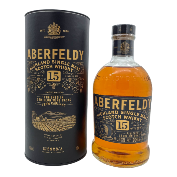 Aberfeldy 15 Jahre Cadillac Wine Finish Batch 2923/A 43% 0,7l