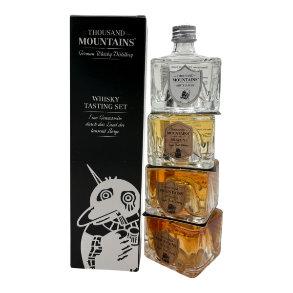 MINI - Thousand Mountains Whisky Tasting Set 49,55% 4x0,04l