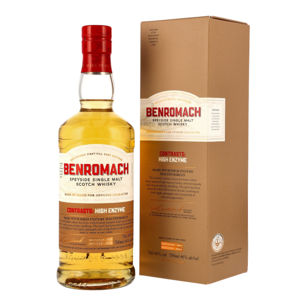 Benromach 12 Jahre 2012 2024 Contrasts: High Enzyme First Fill Bourbon Barrels 46% 0,7l