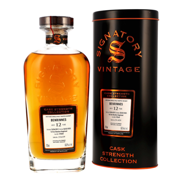 Benrinnes 12 Jahre 2012 2025 1st Use Bourbon Hogshead #310560 Signatory 58,5% 0,7l