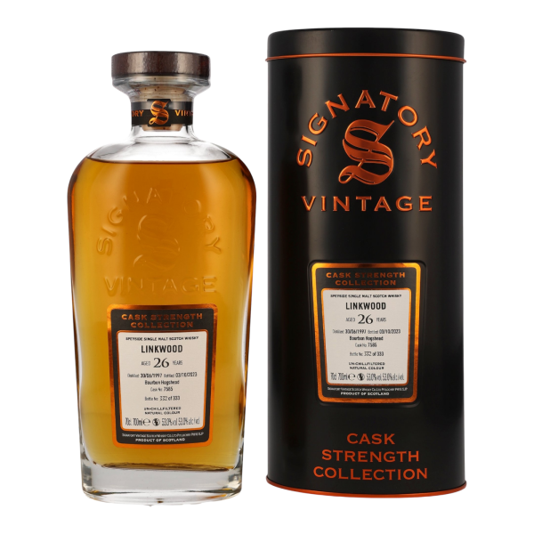 Linkwood 26 Jahre 1997 2023 Bourbon Hogshead #7585 Signatory 53% 0,7l