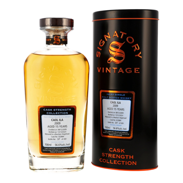 Caol Ila 15 Jahre 2009 2024 Bourbon Hogshead #322864 Signatory 56,6% 0,7l