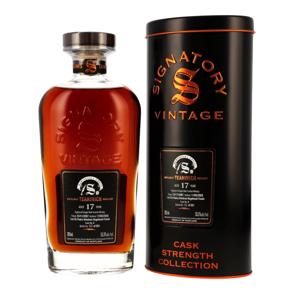 Teaninich 17 Jahre 2007 2025 Symingtons Choice First Fill PX Hogshead Finish #4 Signatory 55,5% 0,7l