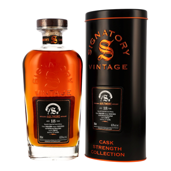 Aultmore 18 Jahre 2006 2025 Symingtons Choice First Fill Oloroso Butt #900192 Signatory 65,5% 0,7l