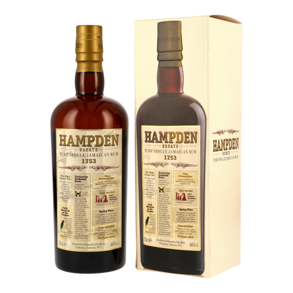 Hampden 3 Jahre 1753 Jamaica Pure Single Rum 46% 0,7l