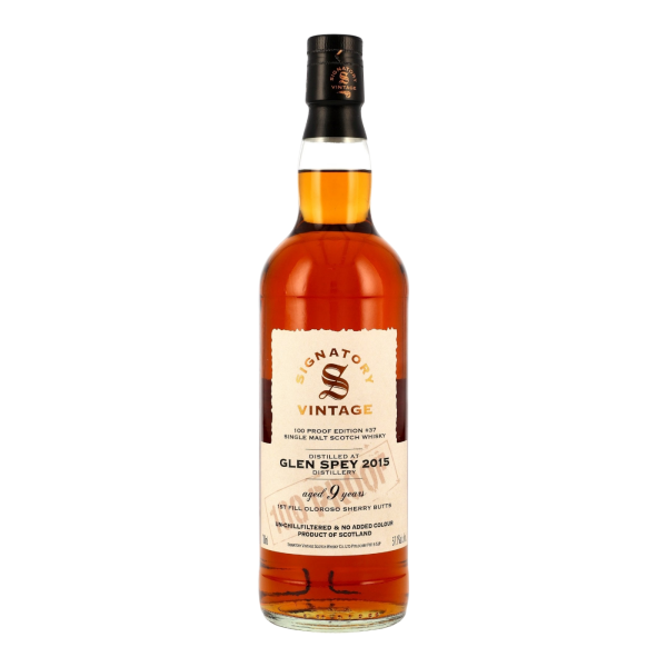 Glen Spey 9 Jahre 2015 2025 100 Proof Edition #37 Signatory 57,1% 0,7l