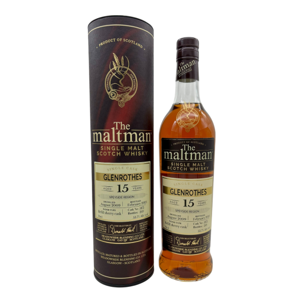 Glenrothes 15 Jahre 2009 2025 Refill Shery #5873 The Maltman 53,7% 0,7l