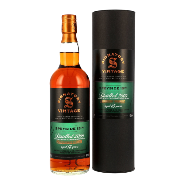 Speyside (M) 15 Jahre 2009 2025 Small Batch Edition #18 Signatory 48,2% 0,7l