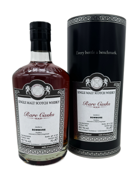 Bowmore 1996 2024 Sherry Hogshead #24039 Rare Casks Range MoS 49,7% 0,7l