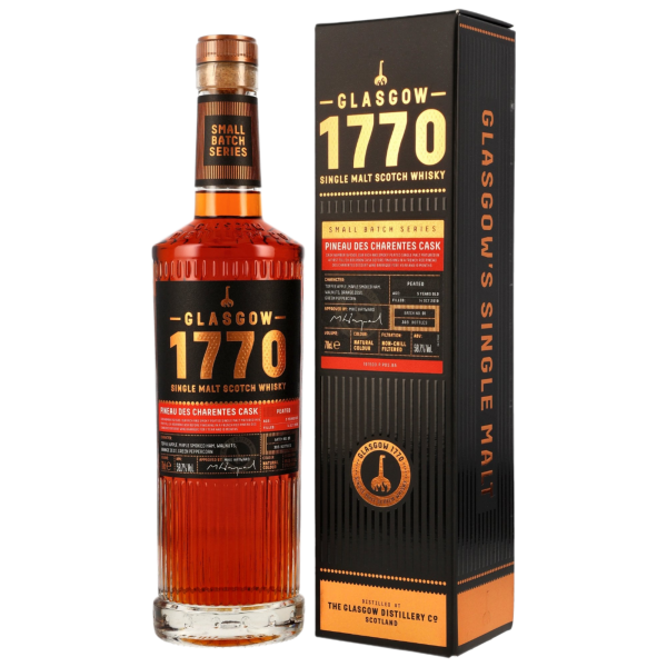 Glasgow 1770 Peated 5 Jahre 2019 2025 Pineau des Charentes Wine Cask #19/1500 58,7% 0,7l