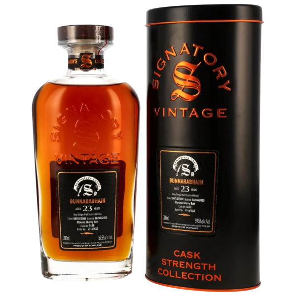 Bunnahabhain 23 Jahre 2001 2025 Symingtons Choice Oloroso Sherry Butt #1438 Signatory 59,5% 0,7l