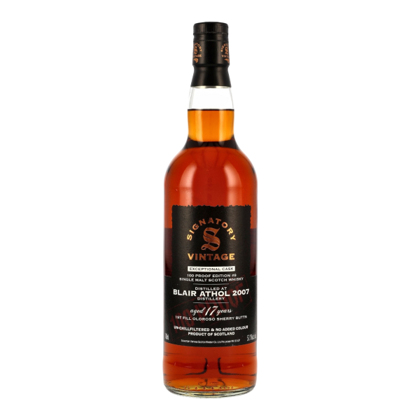 Blair Athol 17 Jahre 2007 2025 Exceptional Cask 100 Proof Edition #9 Signatory 57,1% 0,7l