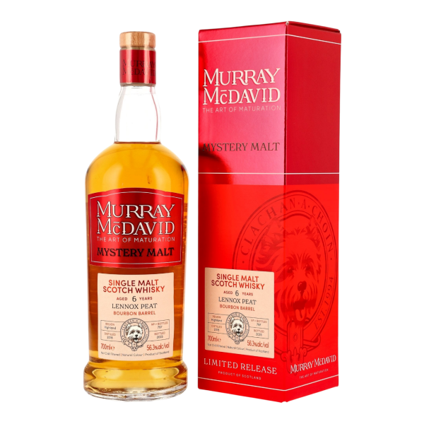 Lennox Peat 6 Jahre 2018 2025 Bourbon Barrel Murray McDavid 56,3% 0,7l