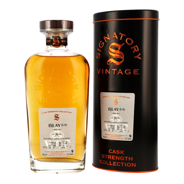 Islay (LA) 34 Jahre 1990 2025 Bourbon Barrel #4342 Wu Dram Clan Signatory 51,7% 0,7l