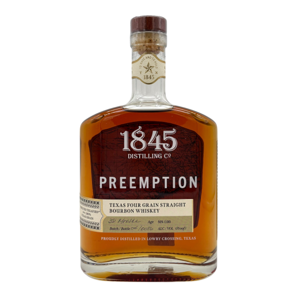 1845 Preemtion Texas Four Grain Straight Bourbon 50% 0,7l