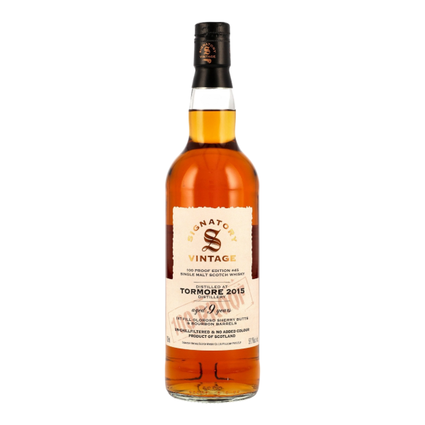 Tormore 9 Jahre 2015 2025 100 Proof Edition #45 Signatory 57,1% 0,7l